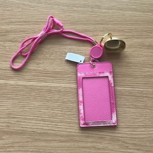 Bath & Body Works Pink tie-Dye ID and PocketBac Holder